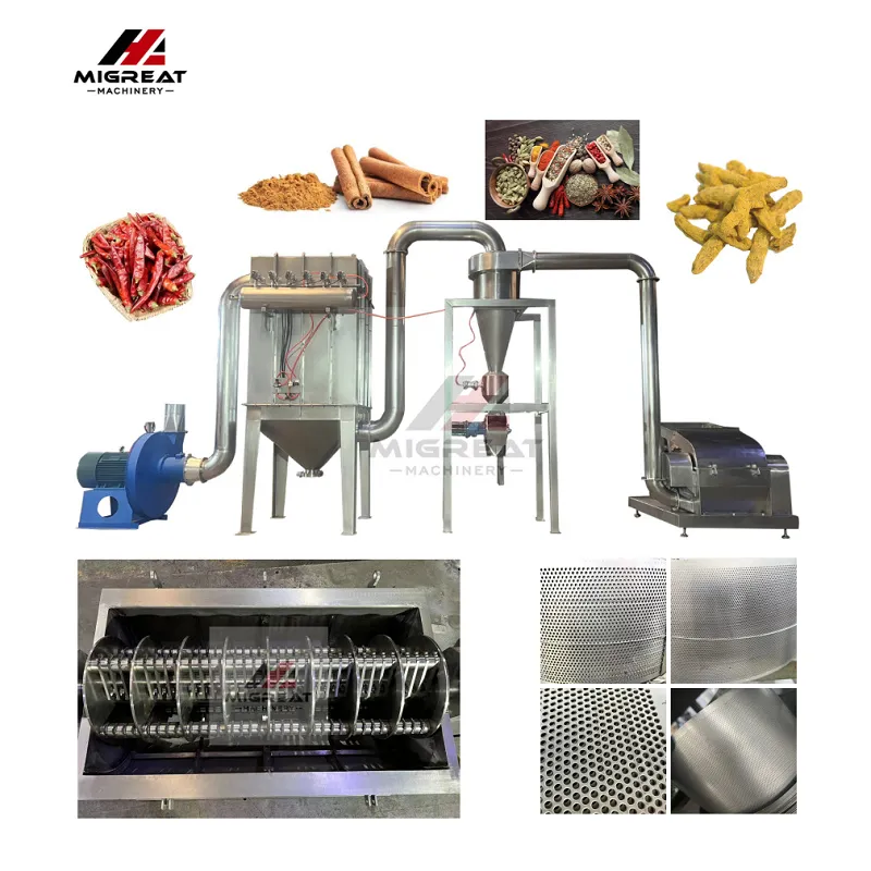 Nghiền bột trong máy chế biến thực phẩm